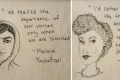 Mum draws feminist quotes on her daughters' napkins.