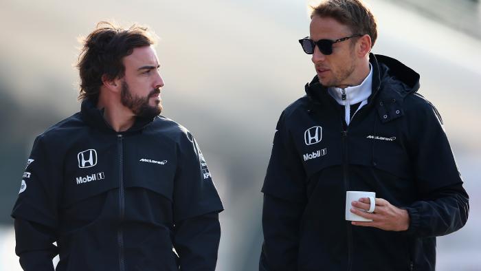 Fernando Alonso and Jenson Button.