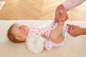 Baby change table? Try the floor instead. 