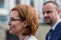 Health Minister Meegan Fitzharris, left, with ACT Chief Minister Andrew Barr. 