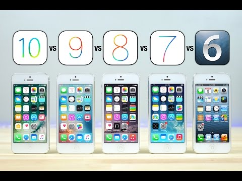 iOS 10 vs iOS 9 vs iOS 8 vs iOS 7 vs iOS 6 on iPhone 5 Speed Test!