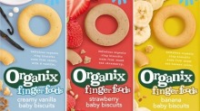 Organix finger foods baby biscuits have been recalled due to choking hazard.
