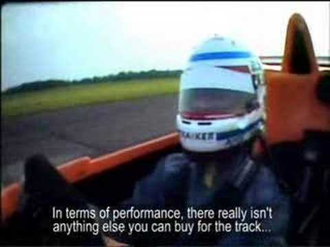 Jason Plato Caparo T1 crash test fire