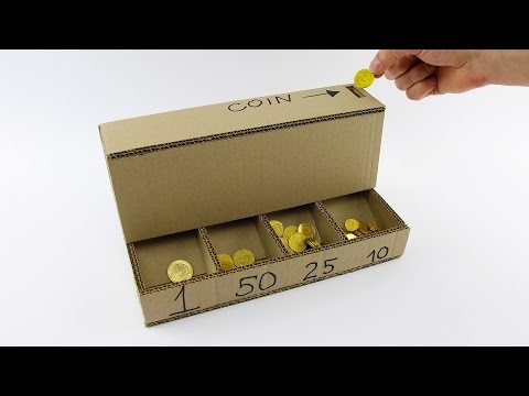 DIY Coin Sorting Machine from Cardboard