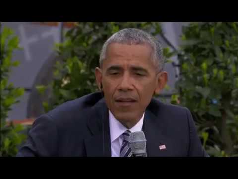 Barack Obama & Angela Merkel Speak in Berlin At Germany's Kirchentag