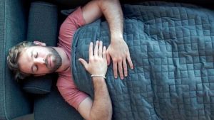 Gravity blanket is said to offer travellers the same therapeutic benefits as a hug.