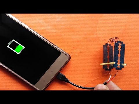 You can charge your mobile using blades II Awesome life hack II