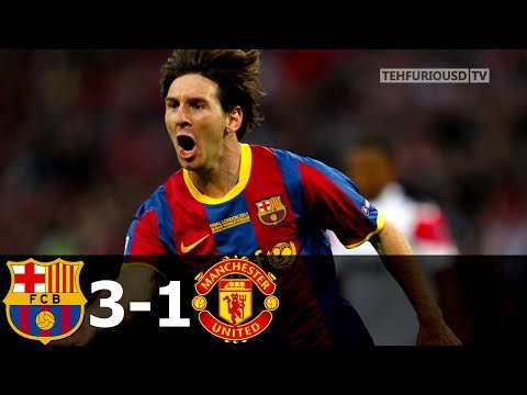 FC Barcelona vs Man United 3-1 Highlights with English Commentary (UCL Final) 2010-11 HD 720p60