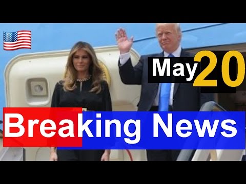 BREAKING NEWS ,  President Trump and Melania Lands In Saudi Arabia , Saudi King Greets Pres Trump