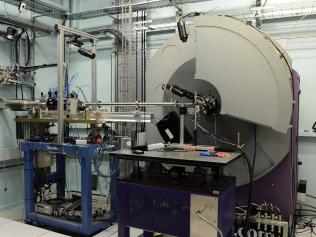 n15wg200 The Australian Synchrotron in Clayton is gearing up for it's annual Open Day. Scientist Dr Helen Brand working in the Powder Diffraction area.