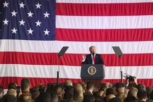 SIGONELLA, Sicily (May 27, 2017)President Donald J. Trump shakes hands with service members and their families onboard Naval Air Station Sigonella prior to an all-hands call. This visit marks President Trump’s last stop of his first trip abroad since taking office.