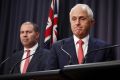 Environment Minister Josh Frydenberg with Malcolm Turnbull.