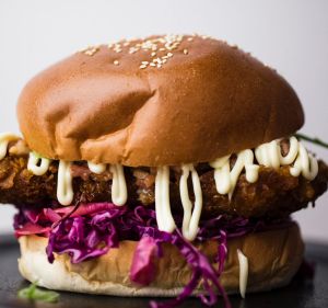 The curry katsu burger.