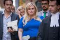 Actress Rebel Wilson leaving the Supreme Court on May 24, 2017 in Melbourne.
