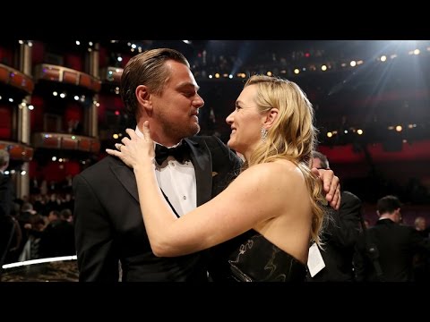 Kate Winslet Adorably Tears Up During Leonardo DiCaprio's Oscars Speech