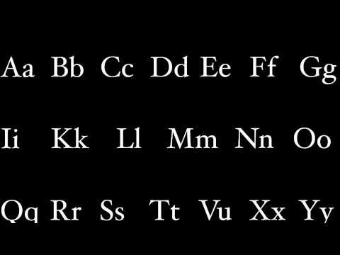 The Latin Alphabet - Consonant Pronunciation