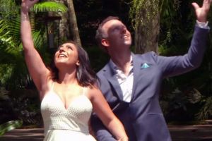 Happier times: Married at First Sight couple Simon and Alene have parted ways