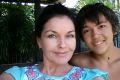 Soon-to-be-home Schapelle Corby and her nephew Wyan.