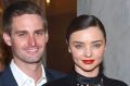 Power couple: Co-founder and chief executive of Snapchat, Evan Spiegel, and supermodel Miranda Kerr met in 2015.