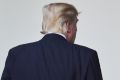 Turned his back on the accord: US President Donald Trump exits after announcing the US would withdraw from the Paris ...