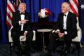 Allies: Donald Trump and Malcolm Turnbull in New York earlier this month.