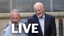 SYDNEY, AUSTRALIA - MAY 26:  Former NSW Minister Ian Maconald is escorted to a prision truck after his sentencing ...