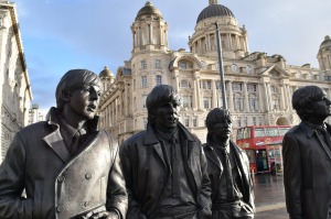 Beatles statue near the BME.