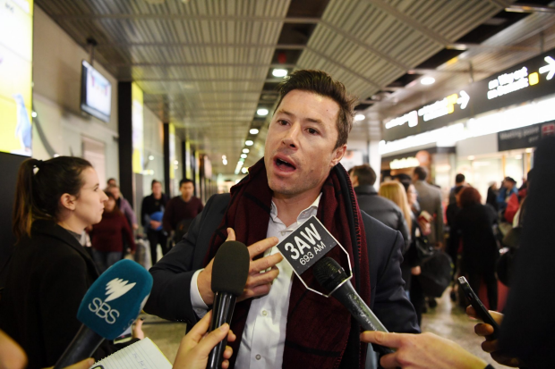 Former AFL player Andrew Leoncelli was on the flight.