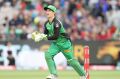 MELBOURNE, AUSTRALIA - JANUARY 01: Wicketkeeper Sam Harper of the Stars looks on during the Big Bash League match ...