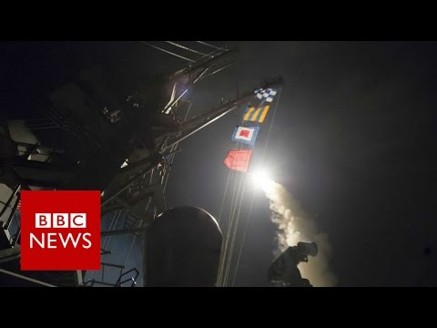 Syria war: US launches missile strikes in response to 'chemical attack' - BBC News