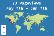 Locations of visitors to this page