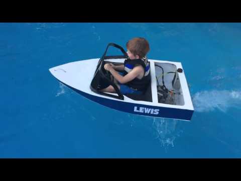 Mini ski boat build petrol powered