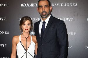 Newlyweds Natalie Croker and Adam Goodes.