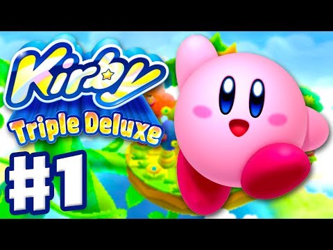 Kirby Triple Deluxe - Gameplay Walkthrough Part 1 - Level 1 Fine Fields (Nintendo 3DS)