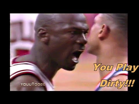 Michael Jordan vs Doc Rivers Trashtalk in '93 East Finals! You Play Dirty!!