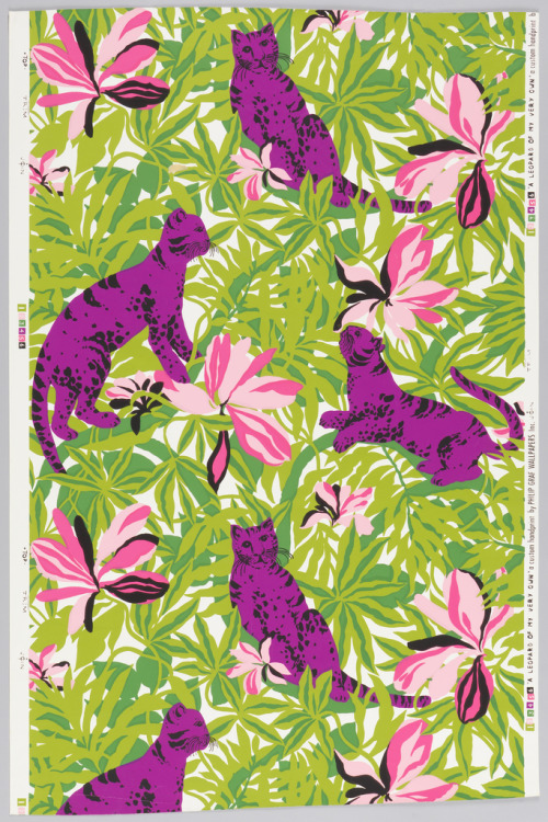 Before the 1960s, it was rare for wallpaper to be designed for young girls roomspapers were limited to styles intended for boys, or floral patterns with mothers in mind.
Then came designs like this magenta leopard gem.
Learn more about mid-century...