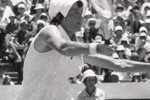 Margaret Court during the 1972 Australian Open Championships.