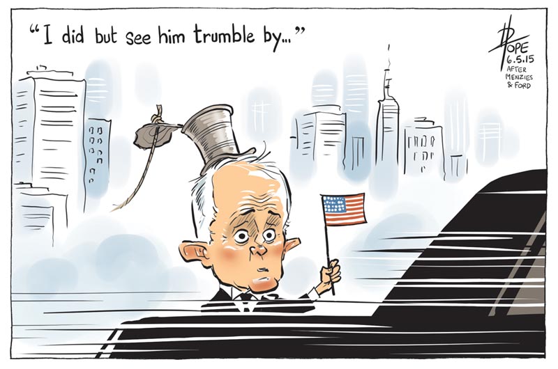 Cartoon: Turnbull's short meeting with Trump