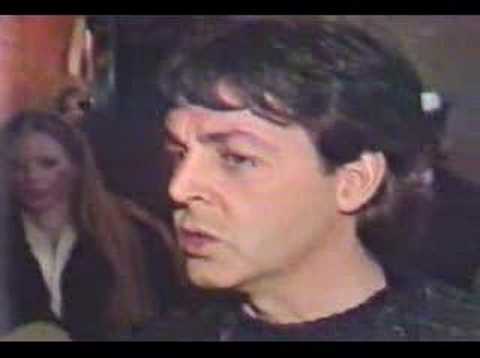 Paul McCartney reaction to news of John Lennon Death