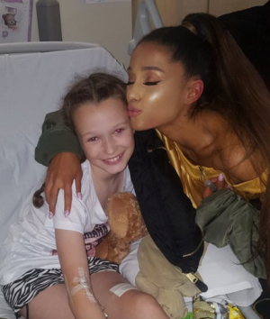 Ariana Grande visits fans in hospital following the Manchester bombing.