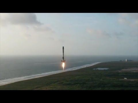 Falcon 9 landing (close-up), 1 May 2017