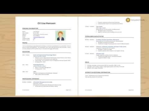 How to write a powerful CV