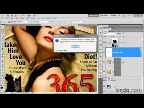 Create a high-resolution PDF file in Photoshop | lynda.com tutorial