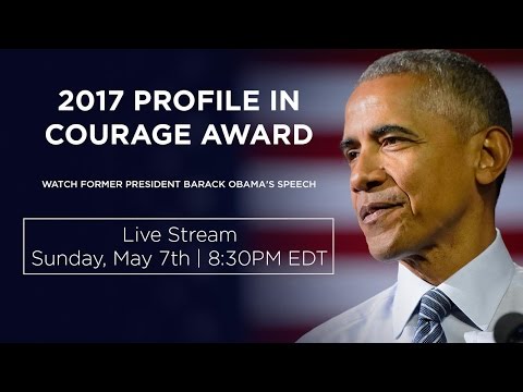 Profile In Courage Award Ceremony with President Barack Obama