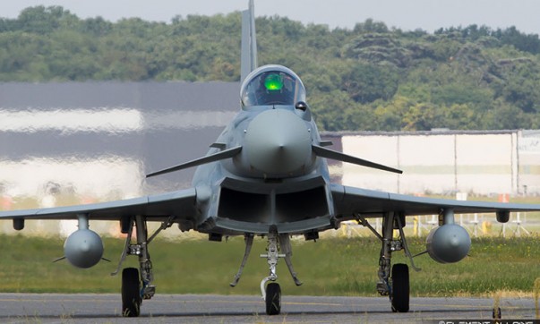 A Eurofighter EF-2000 Typhoon, owned by the Saudi Arabian Air Force. (IMAGE: Clément Alloing, Flickr).