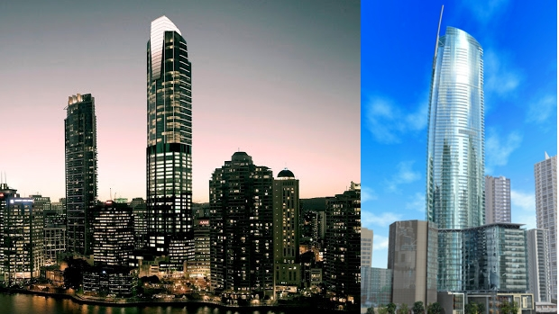 The Trilogy (left) and Vision (right) towers both fell victim to the GFC.