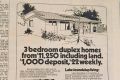 The three-bedroom house and land packages for sale in Lake Joondalup in 1971. 