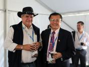 Professor Mick Dodson and key note speaker Dr Wen-Chi Kung