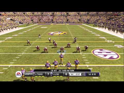 NCAA Football 12 gameplay: Texas A&M vs. LSU (Xbox 360) - Twitter @NCAAdynasty