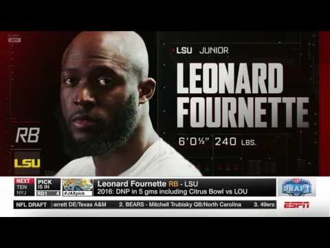 NFL Draft 2017 | Round 1 Pick 4 - Jacksonville Jaguars select Leonard Fournette | Apr 27, 2017